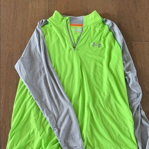 Under Armour Lime and Gray Athletic Pullover